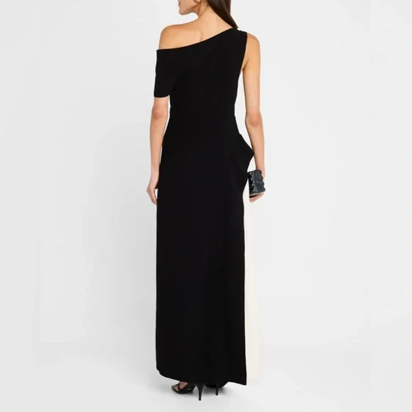 Acler Sudden Midi Dress Black/White Two Tone Pleated AU10/US6 650$ NWT Acler Sudden Midi Dress Black/White Two Tone Pleated AU10/US6 650$ NWT